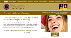 Desktop Screenshot of montagedentistry.com